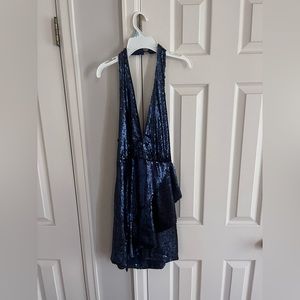 mini navy blue dress